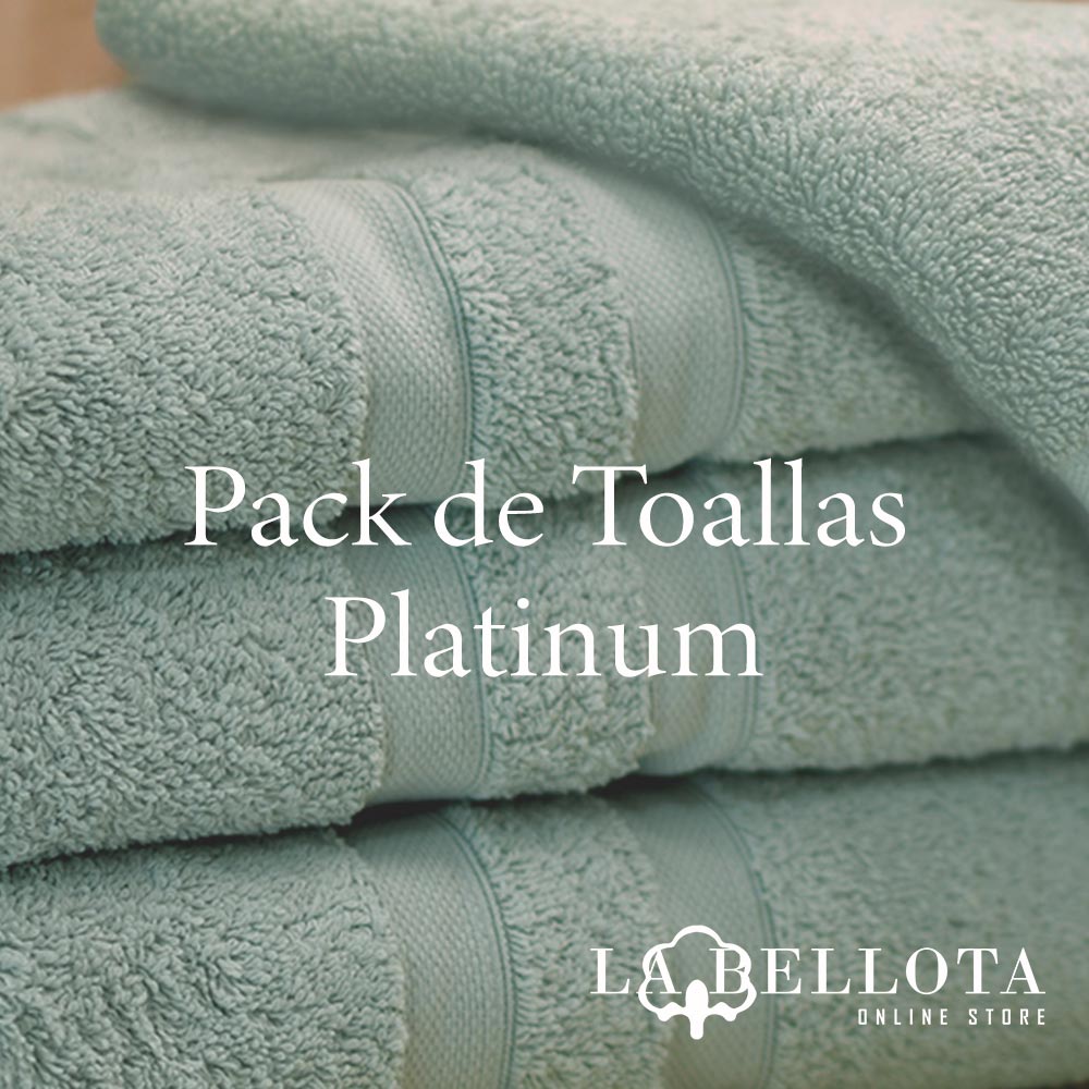Pack de 3 Toallas Platinum Aqua (Mano, Baño, Extra Baño) - La Bellota  Online Store